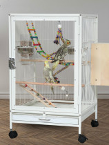 New home bold bird cage anti-scatter bird cage luxury large villa large parrot cage household breeding cage
