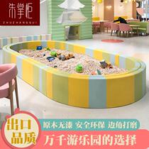 New room with digging sand wood swimming children treasure wood playing with sand sleeves and sand sand pool large particles inside home