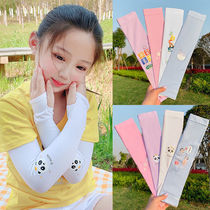 Childrens sunscreen sleeves summer thin breathable Ice Silk arms boys and girls UV-proof baby little girl sleeves