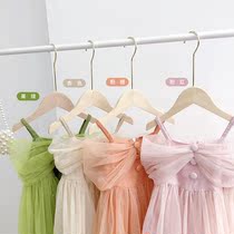 Girls dress 2021 summer new female baby princess dress little girl Western style suspender puff yarn princess dress