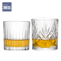German imported SCHOTT short crystal glass whisky glass carved classical wine glass goblet set