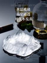 Tonghao light luxury crystal ice and snow ashtray glass bar ins home living room creative personality trend