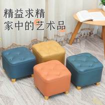 Home sitting pier American technology cloth shoes stool solid wood tea table tea side stool into the door dirt resistant fitting shoes low stool