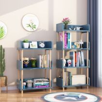 Simple floor-to-floor bookshelf simple living room multi-storey shelf space home childrens storage rack student small bookcase