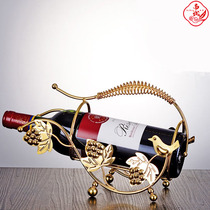 Cocktail decoration ornaments creative home Commercial European-style simple red wine rack Modern light luxury decoration bottle simulation