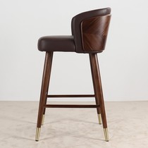 Topness Nordic Bar Bar Bar Bar Modern minimalist creative solid wood backstool high bench leisure