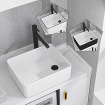 Taiwan basin with washboard ceramic wash basin laundry basin small balcony mini home single basin side 40cm