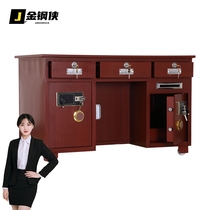 Suzhou insurance table with safe one all-steel home combination lock desk fingerprint lock cash register financial table