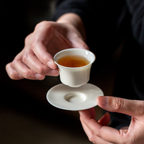 Imitation Song apricot white glaze handmade coaster household kung fu tea set tea tray tea tray accessories