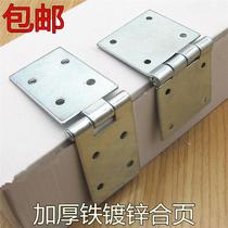 Thickened and widened iron galvanized hinge industrial hinge flap table table round table accessories wooden box cabinet door hinge B