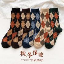 Socks women's socks autumn and winter wool padded warm 2022 new retro Korean socks winter students