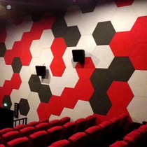 Polyester fiber sound-absorbing board hexagonal personalized custom kindergarten anti-collision board ktv office background wall silencer