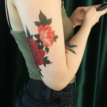 zingtattoo Original Single Japanese Ukiyo-e Tattoo Paste Peony Waterproof Female Lasting Flower Arm
