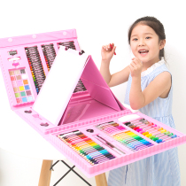 Art childrens painting childrens painting tool set full set of combination birthday gift color watercolor pen kindergarten