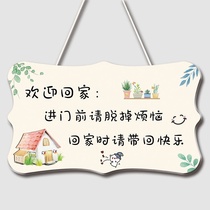 Welcome home listing simple house number Living room creative bedroom room wall ins wind decorative items small pendant