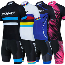 Riding suit Mountain bike short sleeve riding suit Tour de France Fleet version riding breathable suit customizable
