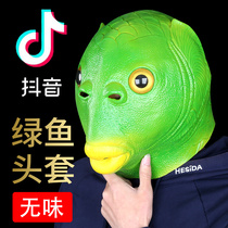 Headgear two-dimensional new 2020 net celebrity spoof fish man monster sand sculpture shaking sound with the same hat cute live props