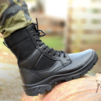 Winter combat training boots men plus velvet thickened security Ground Boots Black duty high outdoor combat boots security shoes