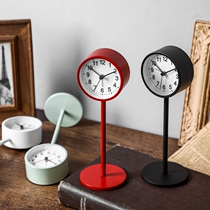 High value alarm clock simple Nordic style students with bedroom bedside clock mute desktop small clock creative personality