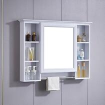  Mirror with shelf Integrated bathroom Bathroom anti-fog free perforated wash basin Wall-mounted mirror cabinet storage box