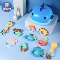 Baby toys for more than 6 months. Baby 8-hand rattles can bite and comfort tooth gum hand grip training. New students can bite