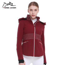 HORSELEADER autumn and winter plus velvet thickening equestrian jacket riding windproof clothing female equestrian equipment jacket clothing