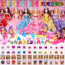 Dress up Barbie doll set big gift box exquisite Princess Girl Toy Dream Mansion 2020 new shoes