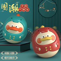 Tumbler Big sign bell newborn baby finger training early to teach 6 months 1-year-old baby Puzzle Tooth Gum Toy