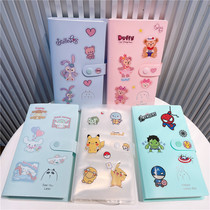 Portable learning business card holder small card plate album book book collection simple collection book transparent card bag large capacity card collection book insert family photo