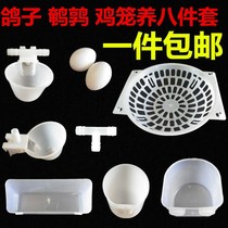 Pigeon supplies equipment meat pigeon cage feeder food box egg nest sand Cup automatic drinking water fountain pigeon cage accessories