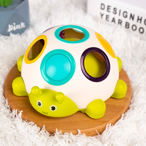 Baby early education finger press beetle 6 months baby 12 grip hole ball childrens educational toys can bite 3