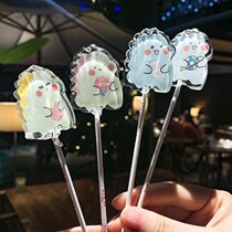 Childrens Tsugarcane-free lollipop small dinosaur snack gift box high-value cute photo candy
