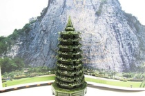 Jade products ten or three layers Wenchang Tower