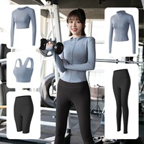 Sports leisure suit womens new running quick clothes Gym Net Red fashion high-end breathable yoga suit