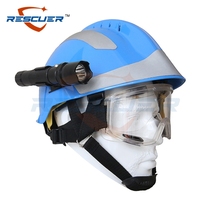F2 rescue helmet firefighter emergency safety head hat forest helmet eye glasses Flashlight lamp holder