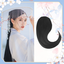 Ancient costume Chinese clothing wig female oblique bangs simulation hair high temperature silk sea wig shooting ancient style Liu Hai film