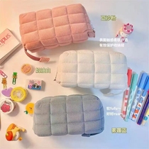 Pillow pillow bag pen bag Small red book with the same pillow pillow bag pen bag for girls large capacity ins student multi-functional makeup collection