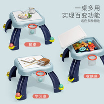 Table learning table children multi-functional early education game table educational baby toy table 1 baby baby 1 3 years old