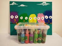 Kindergarten graffiti sponge seal DIY art supplies painting treasure childrens early education tools creative set painting