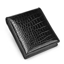 Thai Siamese crocodile belly leather zero money bag male style short Genuine Leather Wallet Suit Cross man Multi-position wallet
