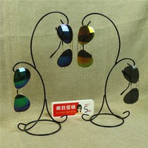 Snow Sclera Myopia Glasses Show Shelf Display Creative Suspended Sun Pendulum Wave Spectacle Glasses Store Metal Props