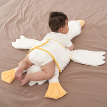 Newborn baby exhaust pillow big white goose appeasement pillow baby to relieve intestinal colic flatulary aeroplane Pillow Groveling Sleeping God