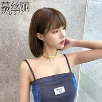 Wig female short hair thin Liu Haibo wave head full hair long hair net red round face full head wig
