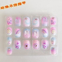 Nail stickers children girls non-toxic tasteless girls baby princess patch nail stickers set cartoon cute stickers