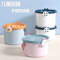 Childrens toy storage bucket Childrens cartoon storage box thickened plastic size finishing box Storage box storage box