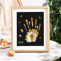 DIY couple handprints to remember photo-frame loversgift lovers anniversary to remember male and female friends student Valentines Day 520