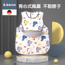 Baby Eating Hood Cloak Mouth Thin baby Waterproof Apron children sleeveless vest style Dining Pocket Anti Dirty Apron