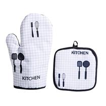 Oven Mitt And Pot Holder Pad Kitchen Heat Resistant Oven Mit