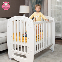 Crib multifunctional newborn bb bed childrens bed environmental protection material baby cradle bed export European-style baby bed