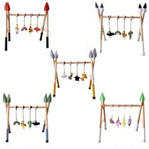 Nordic Wooden Baby Activity Gym Play Nursery Sensory Ring-pu